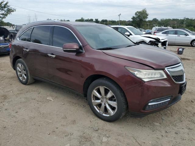 5FRYD4H87EB050085 - 2014 ACURA MDX ADVANCE BURGUNDY photo 4