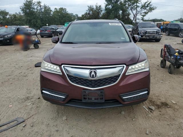 5FRYD4H87EB050085 - 2014 ACURA MDX ADVANCE BURGUNDY photo 5