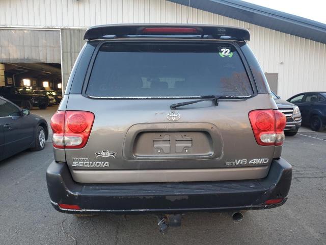 5TDBT48A25S242782 - 2005 TOYOTA SEQUOIA LIMITED GRAY photo 6