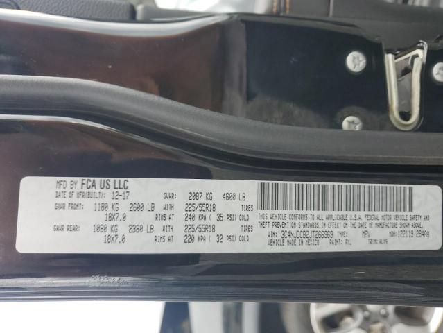 3C4NJDCB2JT266969 - 2018 JEEP COMPASS LIMITED Черный фото 12