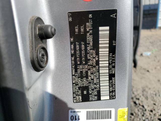 5TDKZ3DC1HS871146 - 2017 TOYOTA SIENNA LE SILVER photo 14