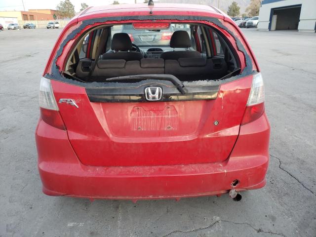 JHMGE8H23AC003459 - 2010 HONDA FIT RED photo 6