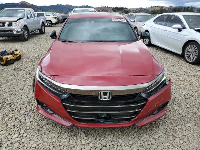 1HGCV2F35NA004205 - 2022 HONDA ACCORD SPORT RED photo 5