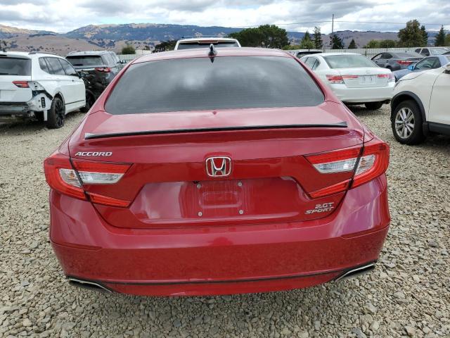 1HGCV2F35NA004205 - 2022 HONDA ACCORD SPORT RED photo 6
