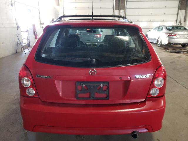 JM1BJ246121513786 - 2002 MAZDA PROTEGE PR5 红色 照片 6