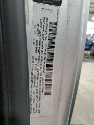 3VWCD31C05M418328 - 2005 VOLKSWAGEN NEW BEETLE GLS Gümüş foto 12