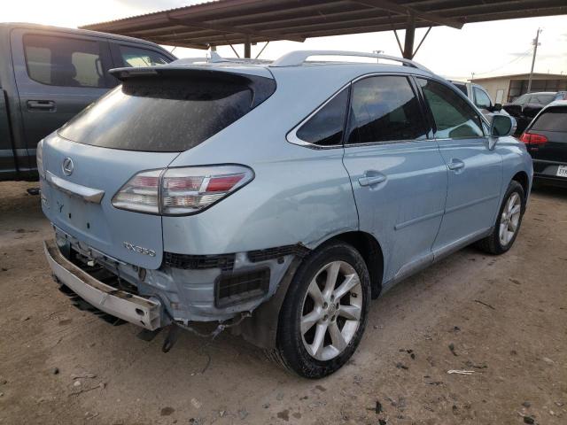 2T2ZK1BA0AC016425 - 2010 LEXUS RX 350 BLUE photo 3