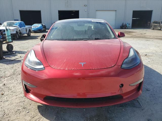 5YJ3E1EA8MF908452 - 2021 TESLA MODEL 3 RED photo 5