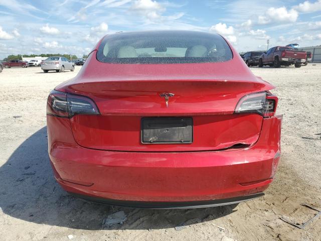 5YJ3E1EA8MF908452 - 2021 TESLA MODEL 3 RED photo 6