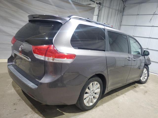 5TDYK3DC8BS028051 - 2011 TOYOTA SIENNA XLE ნაცრისფერი ფოტო 3