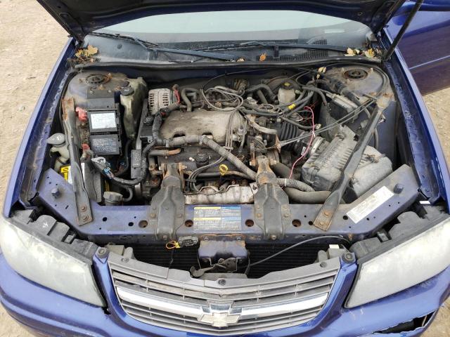 2G1WF52E259385596 - 2005 CHEVROLET IMPALA BLUE photo 11