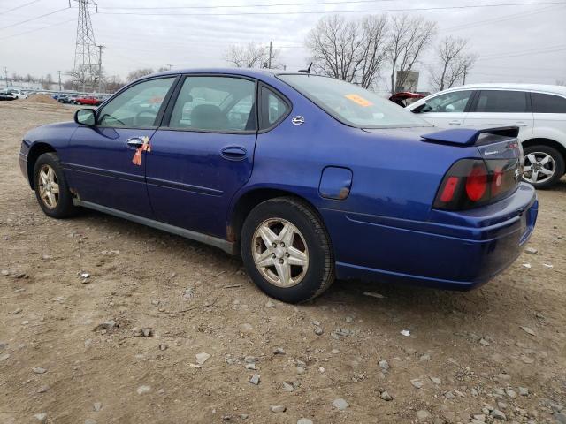 2G1WF52E259385596 - 2005 CHEVROLET IMPALA BLUE photo 2