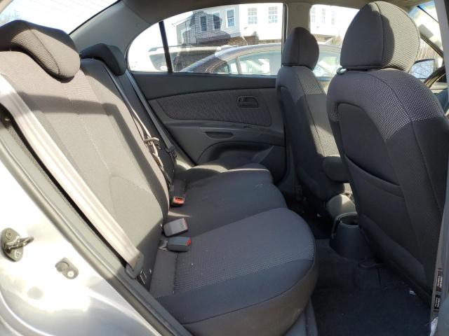 KNADE123166166434 - 2006 KIA RIO SILVER photo 10