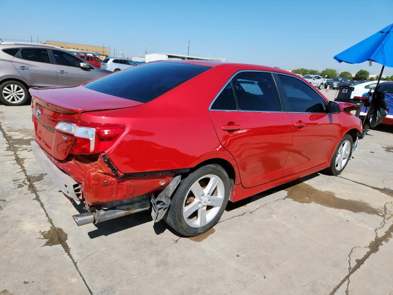 4T1BF1FK1CU588232 - 2012 TOYOTA CAMRY BASE RED photo 3