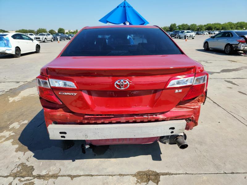 4T1BF1FK1CU588232 - 2012 TOYOTA CAMRY BASE RED photo 6