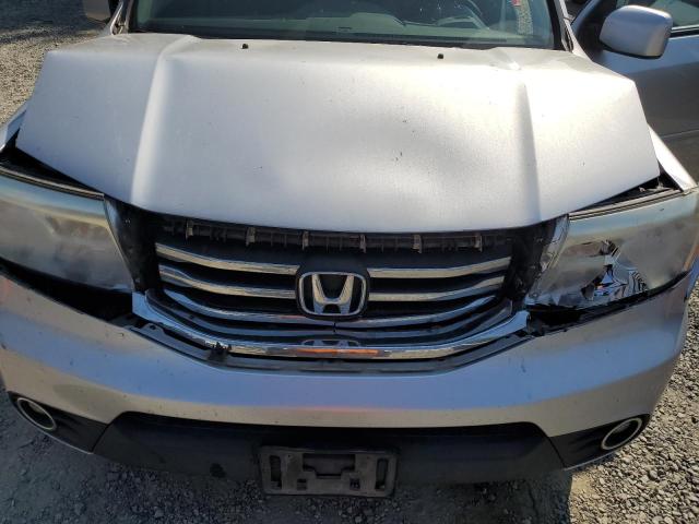 5FNYF4H5XDB058522 - 2013 HONDA PILOT EXL SILVER photo 12