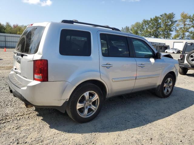 5FNYF4H5XDB058522 - 2013 HONDA PILOT EXL SILVER photo 3