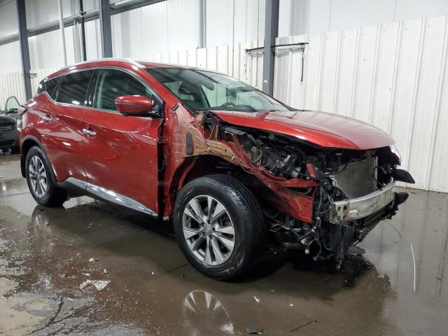 5N1AZ2MH2HN152362 - 2017 NISSAN MURANO S RED photo 4