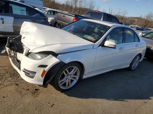 WDDGF8AB7DR245073 - 2013 MERCEDES-BENZ C 300 4MATIC WHITE photo 1