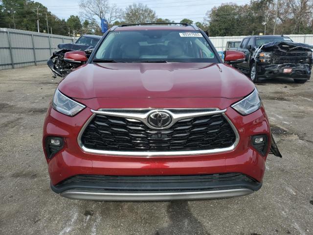 5TDFZRBH7MS072629 - 2021 TOYOTA HIGHLANDER PLATINUM RED photo 5