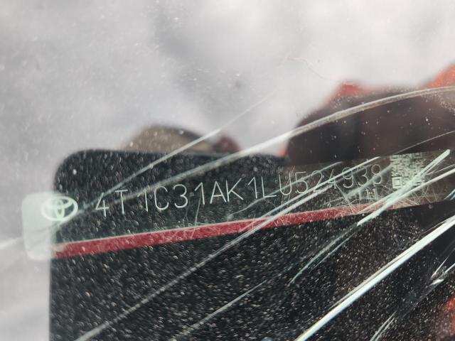 4T1C31AK1LU524938 - 2020 TOYOTA CAMRY LE RED photo 12