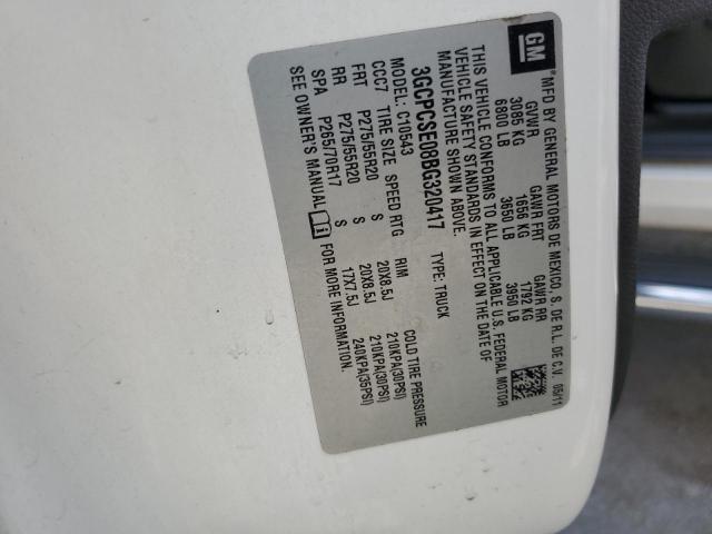 3GCPCSE08BG320417 - 2011 CHEVROLET SILVERADO C1500 LT 白色 照片 12