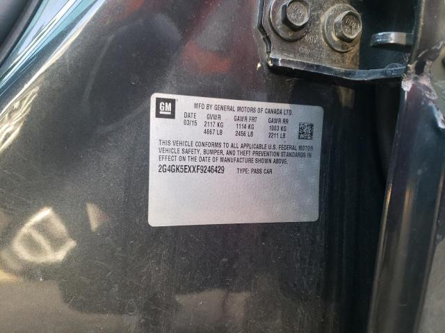 2G4GK5EXXF9246429 - 2015 BUICK REGAL 黑色 照片 13