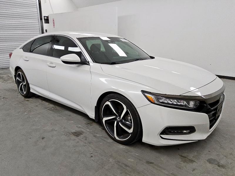 1HGCV1F37KA010786 - 2019 HONDA ACCORD SPORT თეთრი ფოტო 4