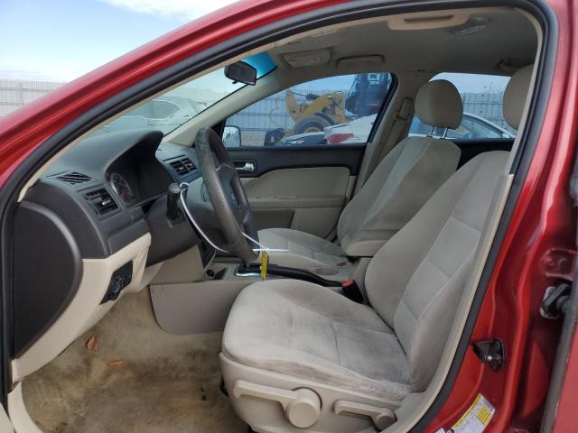 3FAHP06Z87R166920 - 2007 FORD FUSION S RED photo 7