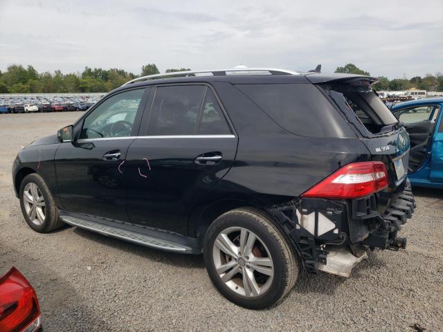 4JGDA5HB4FA484061 - 2015 MERCEDES-BENZ ML 350 4MATIC BLACK photo 2
