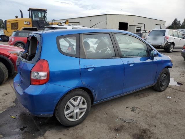 JHMGD38497S047813 - 2007 HONDA FIT BLUE photo 3