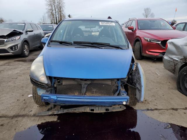 JHMGD38497S047813 - 2007 HONDA FIT BLUE photo 5