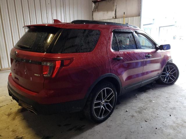 1FM5K8GT5GGA06727 - 2016 FORD EXPLORER SPORT RED photo 3