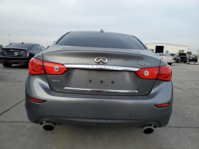 JN1CV7ARXHM681053 - 2017 INFINITI Q50 BASE GRAY photo 6