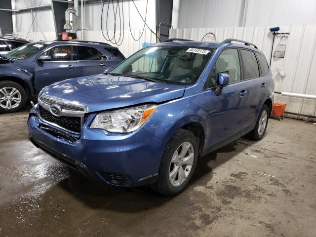 JF2SJADC0GH442337 - 2016 SUBARU FORESTER 2.5I PREMIUM BLUE photo 1