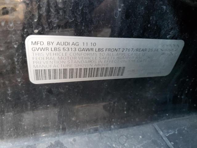 WAUKGAFB1BN040450 - 2011 AUDI A6 PRESTIGE შავი ფოტო 12
