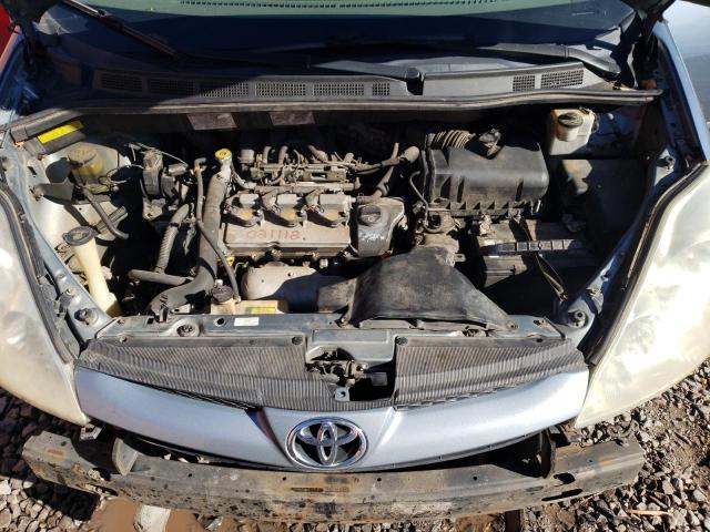 5TDZA23CX6S464120 - 2006 TOYOTA SIENNA CE BLUE photo 12