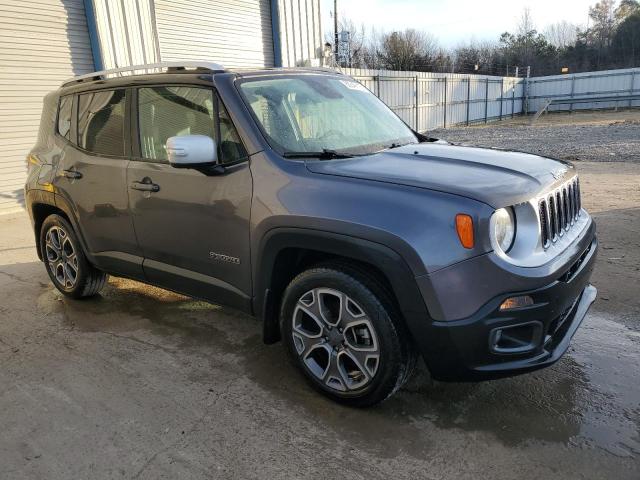 ZACCJADB8HPF79871 - 2017 JEEP RENEGADE LIMITED GRAY photo 4