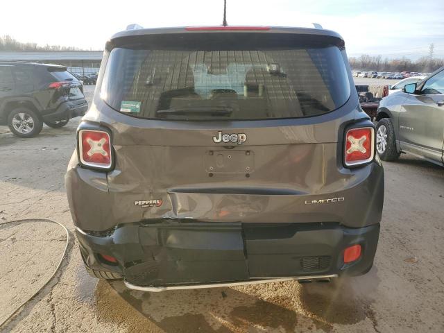 ZACCJADB8HPF79871 - 2017 JEEP RENEGADE LIMITED GRAY photo 6