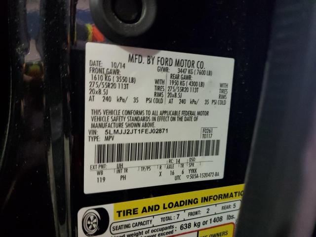 5LMJJ2JT1FEJ02871 - 2015 LINCOLN NAVIGATOR შავი ფოტო 13