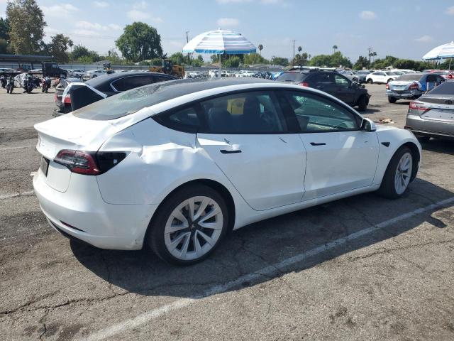 5YJ3E1EA5NF361951 - 2022 TESLA MODEL 3 Blanco foto 3