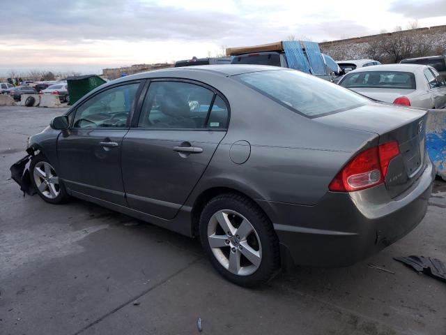 2HGFA16878H301710 - 2008 HONDA CIVIC EX GRAY photo 2