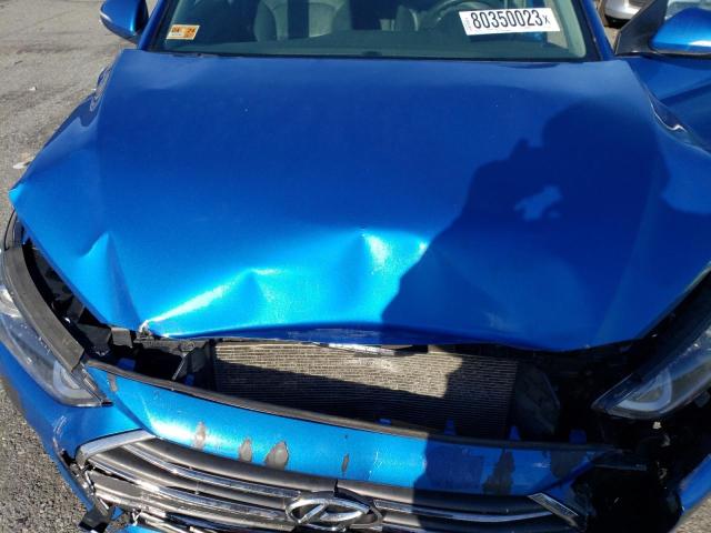 KMHD84LF9HU315994 - 2017 HYUNDAI ELANTRA SE BLUE photo 11