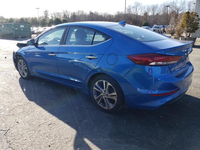 KMHD84LF9HU315994 - 2017 HYUNDAI ELANTRA SE BLUE photo 2