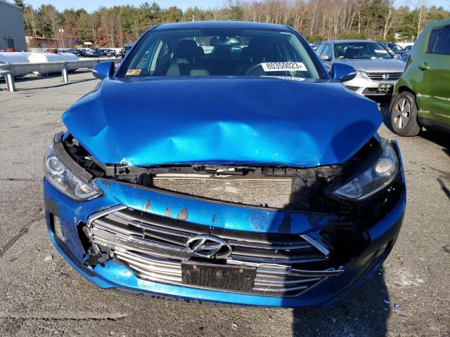 KMHD84LF9HU315994 - 2017 HYUNDAI ELANTRA SE BLUE photo 5