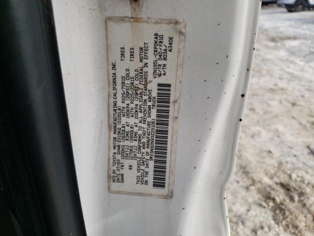 5TESN92N93Z291061 - 2003 TOYOTA TACOMA XTRACAB PRERUNNER თეთრი ფოტო 12