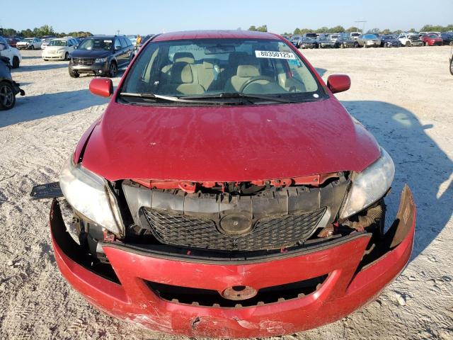 2T1BU4EE6AC492954 - 2010 TOYOTA COROLLA BASE RED photo 5