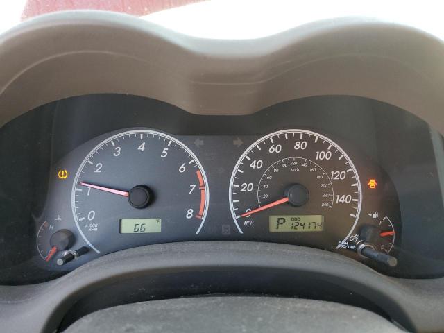 2T1BU4EE6AC492954 - 2010 TOYOTA COROLLA BASE RED photo 9