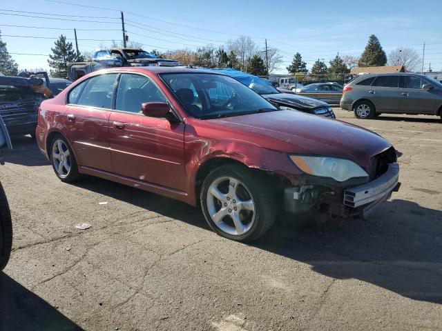 4S3BL616096225129 - 2009 SUBARU LEGACY 2.5I RED photo 4