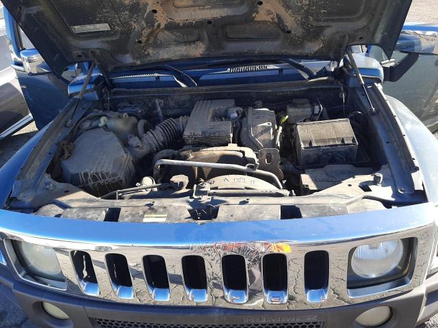 5GTDN136768175423 - 2006 HUMMER H3 BLUE photo 11